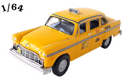 1974 Checker Taxi Gul Nr 804 Sunshine Cab Greenlight
