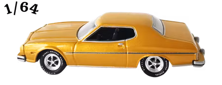 1974 Ford Gran Torino Gold Johnny Lightning