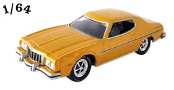 1974 Ford Gran Torino Gold Johnny Lightning