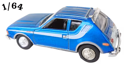 1974 AMC Gremlin Azurblå Poly Motormax