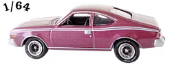 1974 AMC Hornet Plum Poly Johnny Lightning