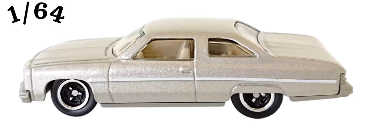 1975 Chevrolet Caprice Vitguld Poly Matchbox