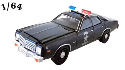 1975 Dodge Coronet Svart Greenlight