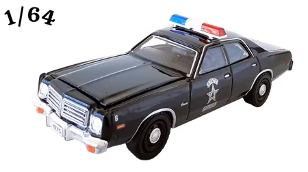 1975 Dodge Coronet Svart Greenlight