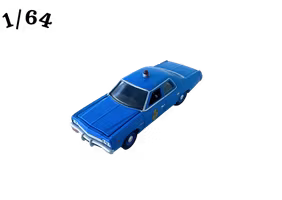 1975 Dodge Monaco Police Blå L4 Greenlight