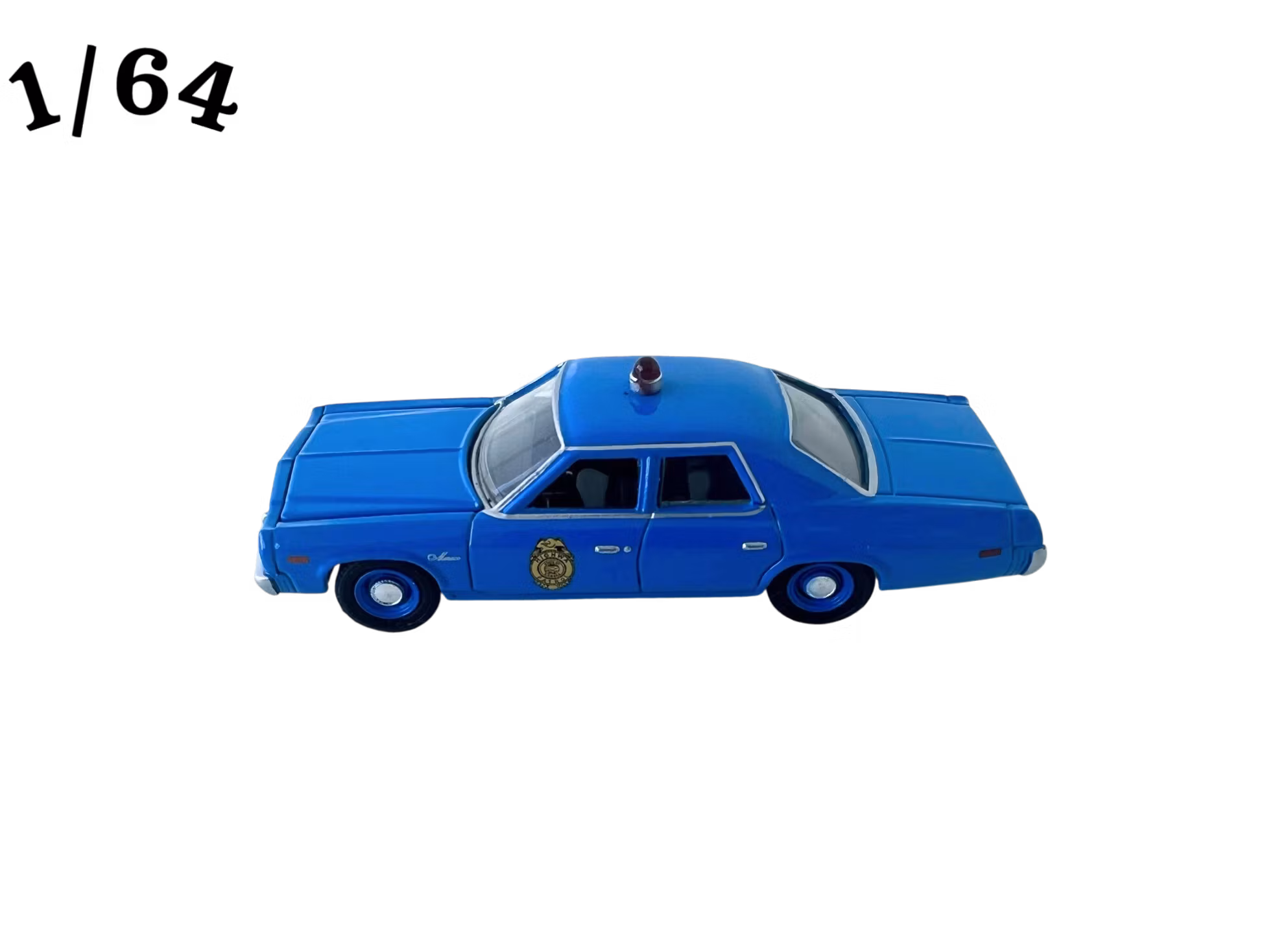 1975 Dodge Monaco Police Blå L4 Greenlight