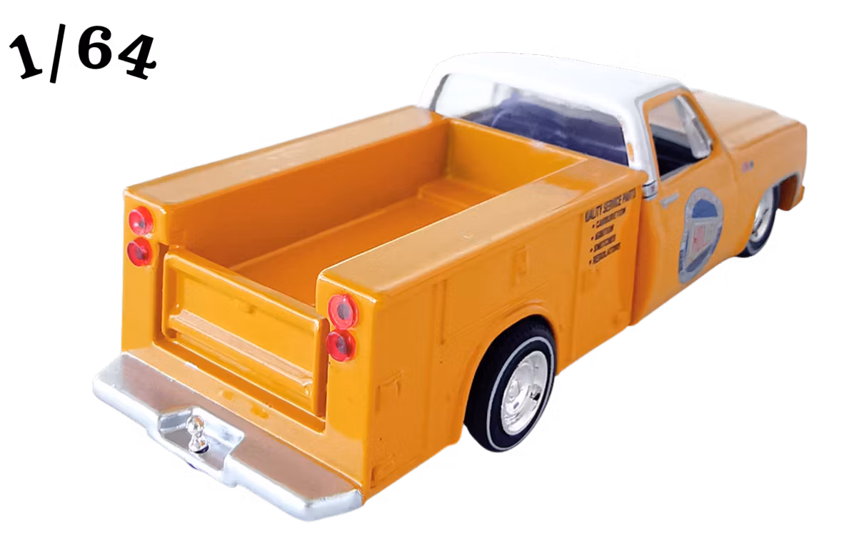 1975 GMC Sierra Grande 15 Ljus Orange M2 Machines