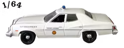1975 Ford Gran Torino Cream ''San Diego Police'' Greenlight