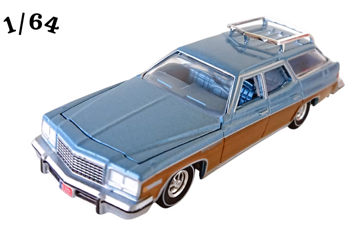 1976 Buick Estate Wagon Stålblå Poly Auto World