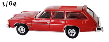 1976 Pontiac Grand Lemans Safari Mörkröd Greenlight