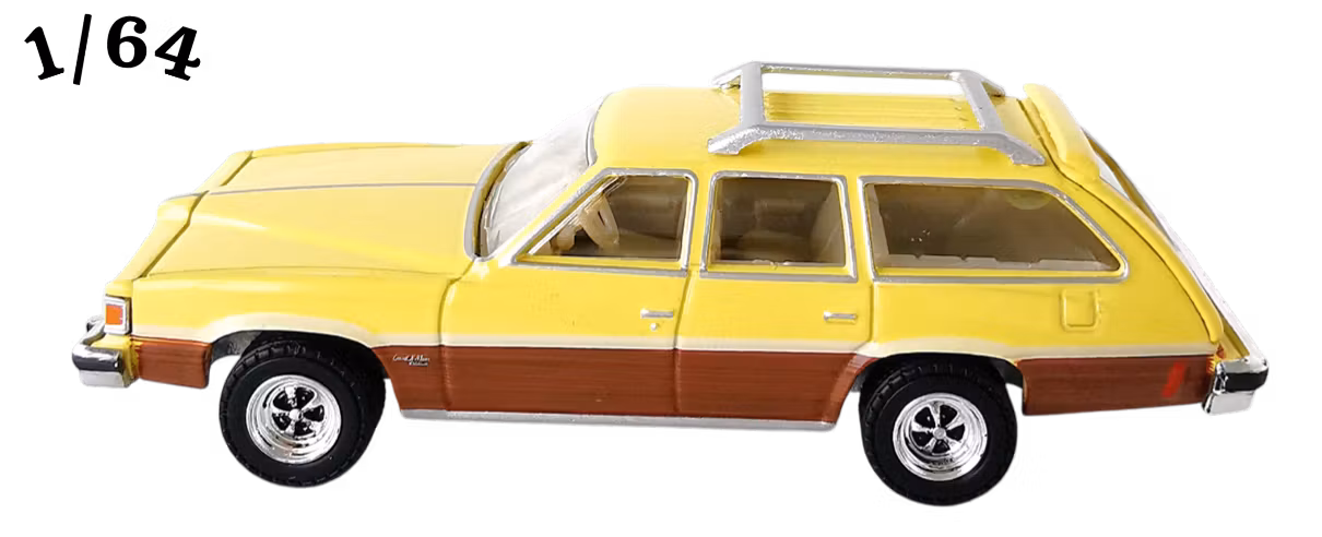 1977 Pontiac Grand Lemans Safari Ljusgul Greenlight