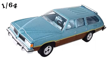 1977 Pontiac Lemans Safari Wagon Ljusblå Poly Greenlight