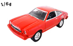 1977 Ford Mustang II Röd ''American Graffiti'' Motormax