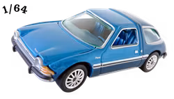 1977 AMC Pacer Azurblå Poly Mörkblå Racing Champions