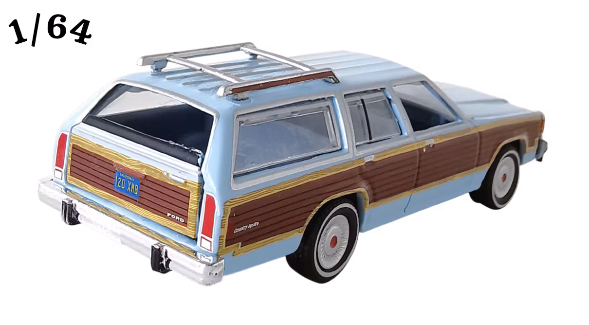 1979 Ford Ltd Country Squire Pastellblå ''Charlies angels'' Greenlight