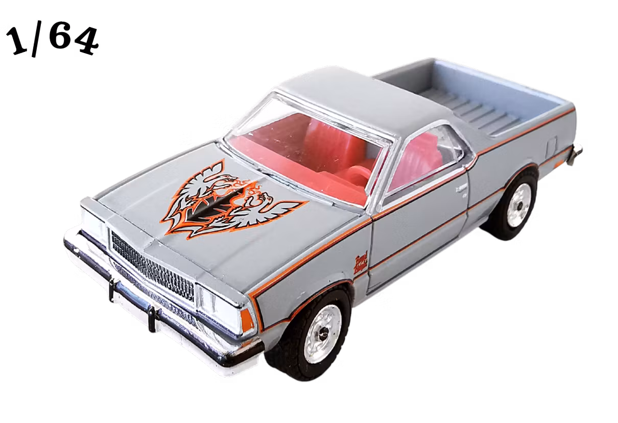 1980 Chevrolet El Camino Royal Knight Ljusgrå Poly Greenlight