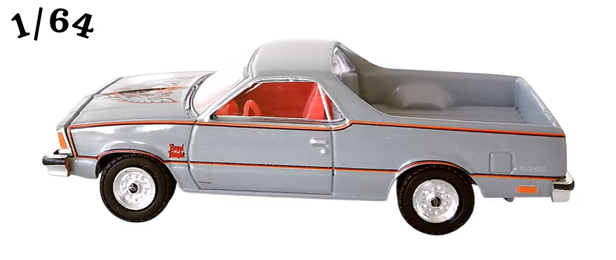 1980 Chevrolet El Camino Royal Knight Ljusgrå Poly Greenlight