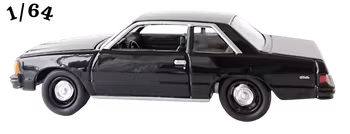 1980 Chevrolet Malibu Svart Johnny Lightning