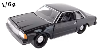 1980 Chevrolet Malibu Svart Johnny Lightning