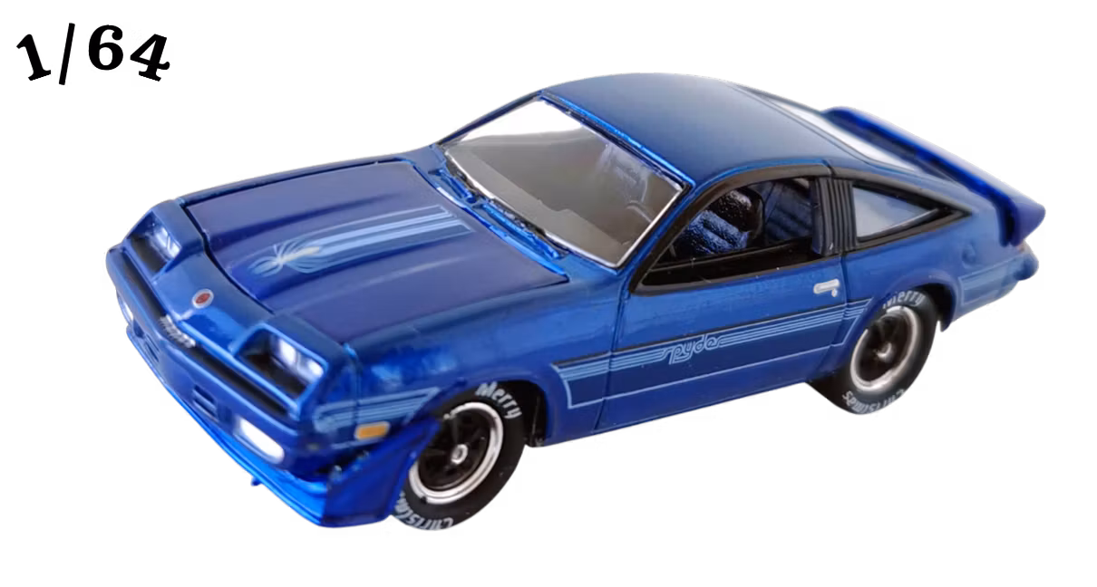 1980 Chevrolet Monza Spyder Met Mörkblå ''Merry Christmas'' Johnny Lightning