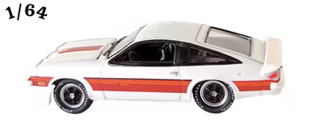 1980 Chevrolet Monza Spyder Vit Johnny Lightning