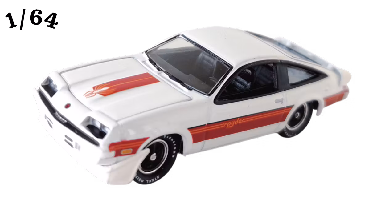 1980 Chevrolet Monza Spyder Vit Johnny Lightning