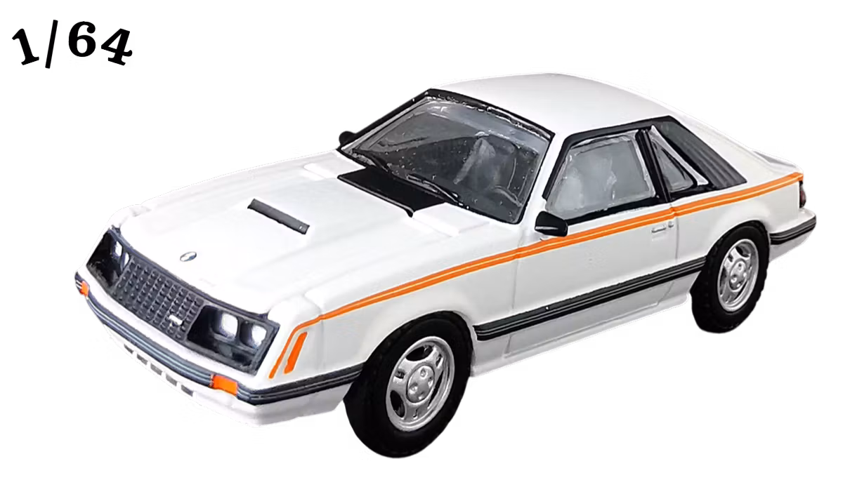 1980 Ford Mustang Vit Greenlight