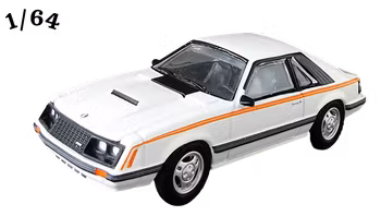 1980 Ford Mustang Vit Greenlight