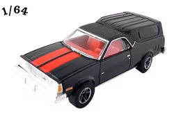 1981 Chevrolet El Camino Camper Shell Svart Greenlight