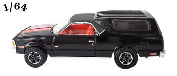 1981 Chevrolet El Camino Camper Shell Svart Greenlight