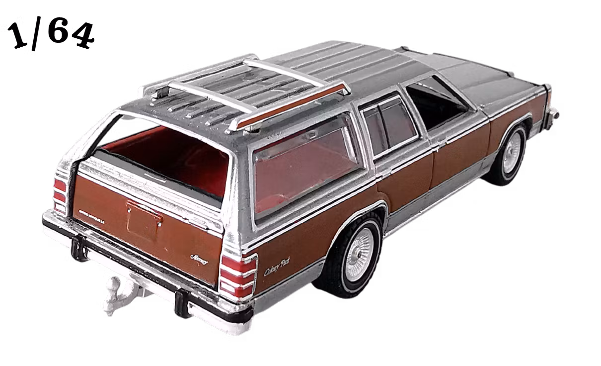 1981 Mercury Grand Marquis Colony Park Silver Poly Greenlight