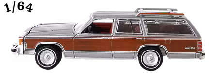 1981 Mercury Grand Marquis Colony Park Silver Poly Greenlight