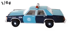 1981 Ford LTD S Mörkblå ''Massachusetts State Police'' Greenlight