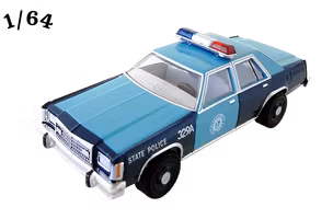1981 Ford LTD S Mörkblå ''Massachusetts State Police'' Greenlight
