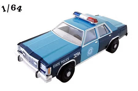 1981 Ford LTD S Mörkblå ''Massachusetts State Police'' Greenlight