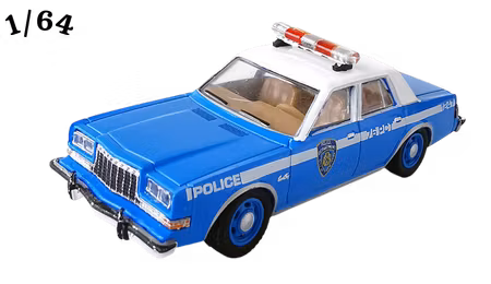 1982 Plymouth Gran Fury Blå ''Nypd'' Greenlight