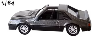 1982 Ford Mustang GT Mörkgrå Johnny Lightning