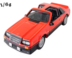 1982 Ford Mustang GT Röd Johnny Lightning