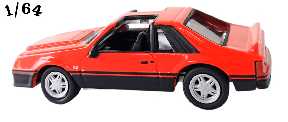 1982 Ford Mustang GT Röd Johnny Lightning