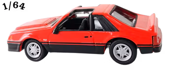 1982 Ford Mustang GT Röd Johnny Lightning