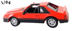 1982 Ford Mustang GT Röd Johnny Lightning