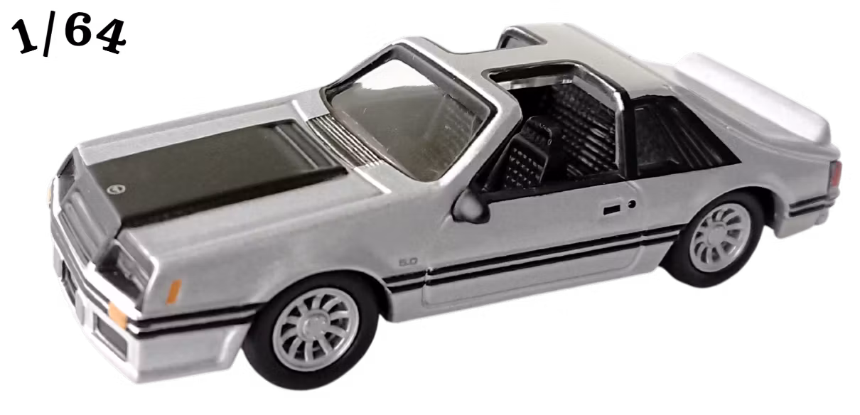 1982 Ford Mustang GT Silver Johnny Lightning