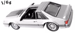 1982 Ford Mustang GT Silver Johnny Lightning