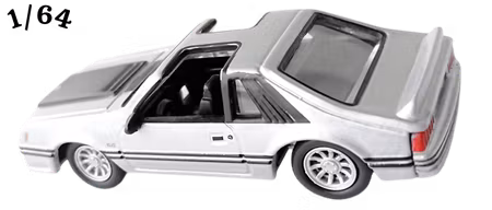 1982 Ford Mustang GT Silver Johnny Lightning
