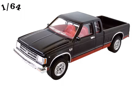 1983 Chevrolet S-10 Maxi Cab Svart Greenlight