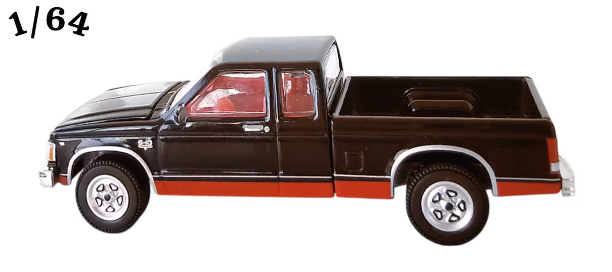 1983 Chevrolet S-10 Maxi Cab Svart Greenlight