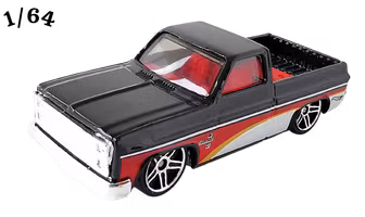 1983 Chevrolet Silverado Svart Hot Wheels