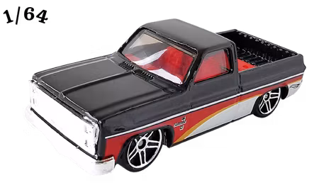 1983 Chevrolet Silverado Svart Hot Wheels