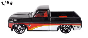 1983 Chevrolet Silverado Svart Hot Wheels