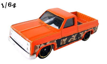 1983 Chevrolet Silverado Orange Hot Wheels